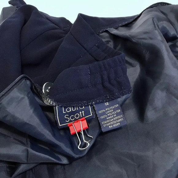 Laura Scott Navy Mini Skirt Women 14 - Picture 12 of 13